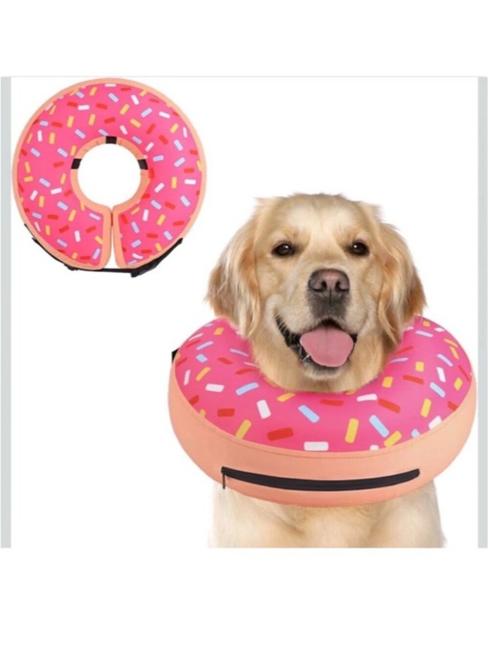 Donut Dog Recovery Collar Inflatable Protective Neck Cushion/Size XS